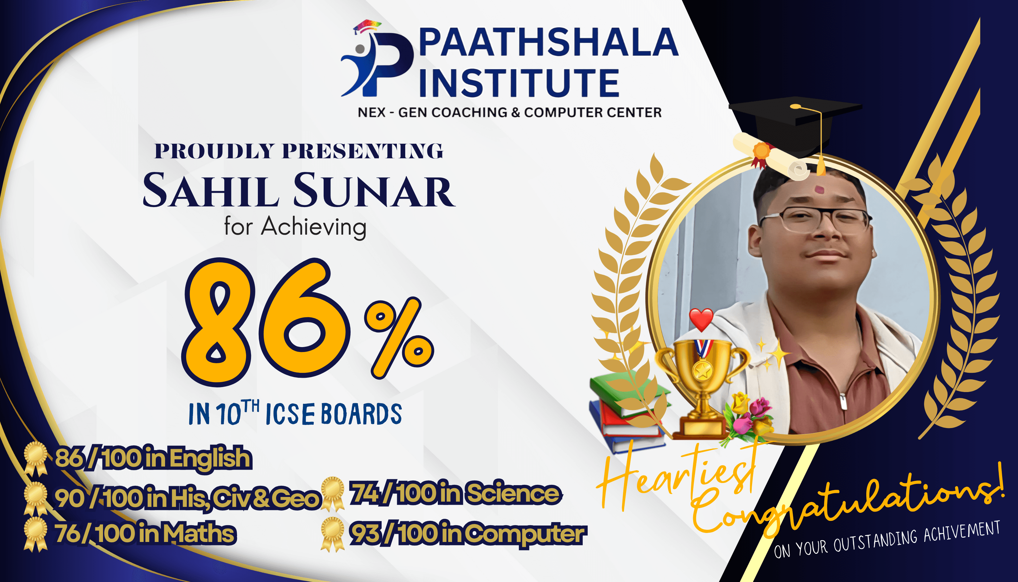 Sahil Sunar Cl 10 ICSE T6